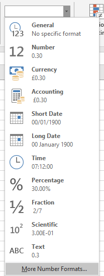 custom number format excel