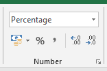 excel change formatting percentage 