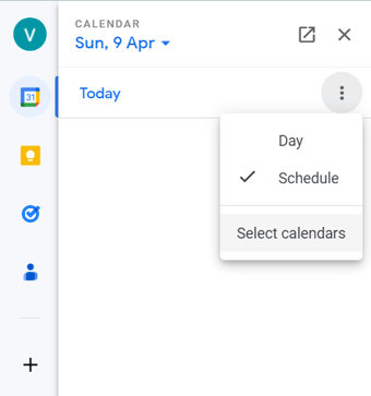 gmail calendar check colleague meetings