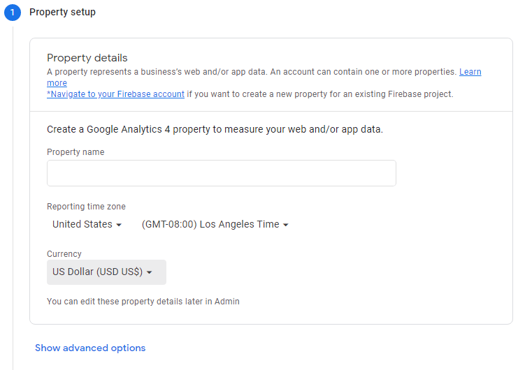 google analytics property switch to old version layout