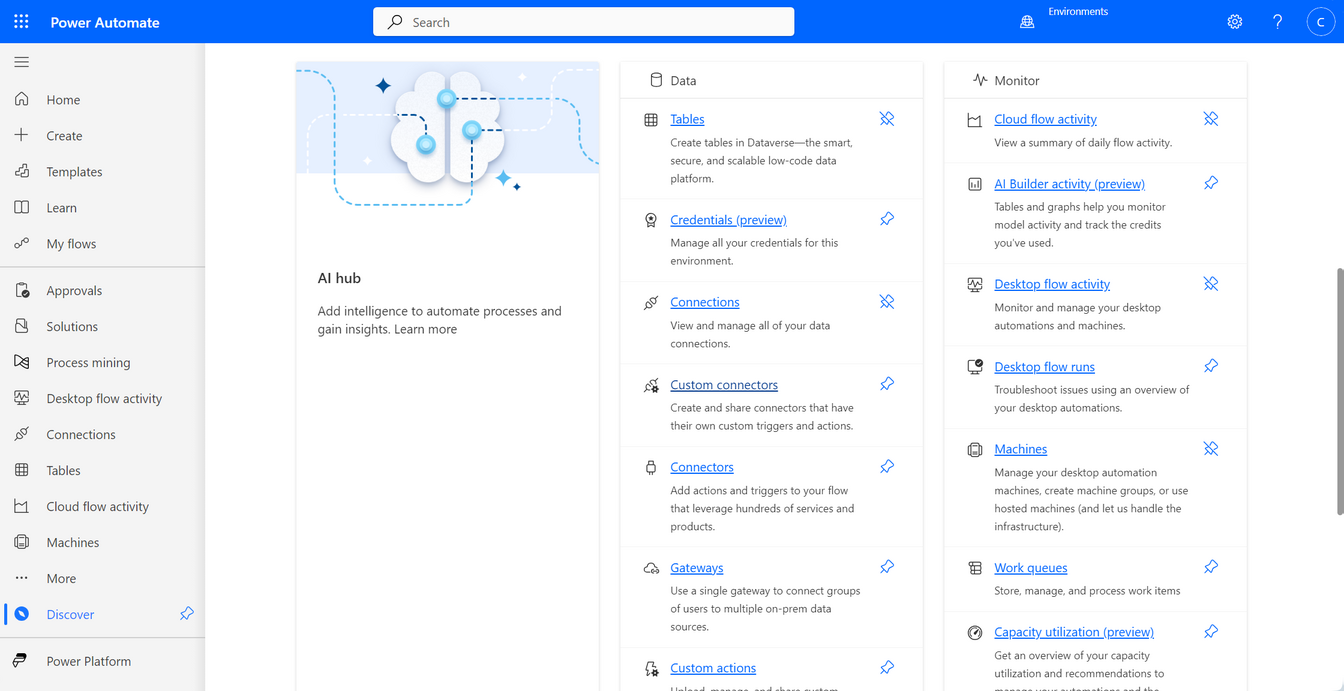 microsoft power automate menu custom connector