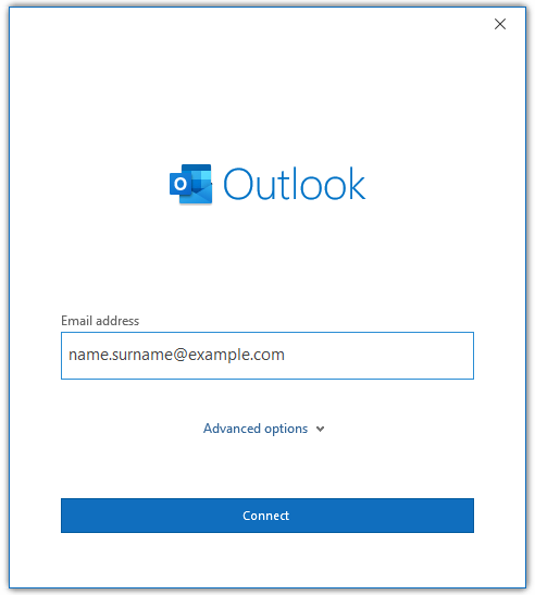outlook add new email address gmail