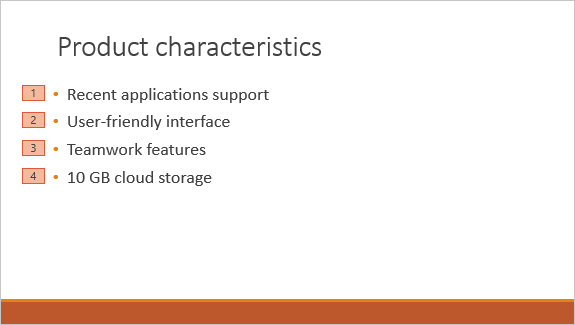 powerpoint animate bullet points to appear list items one by one