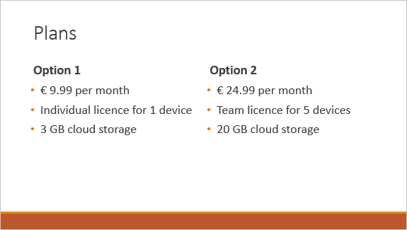 show text content in powerpoint slide one by one