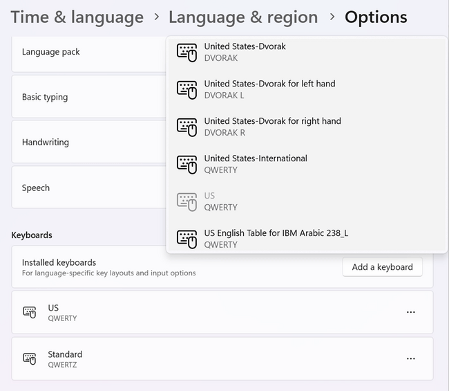 windows 11 add switch qwertz qwerty keyboard layout