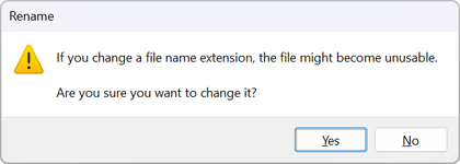 windows 11 rename file change file extension