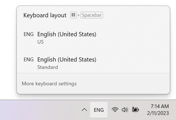 windows 11 switch between keyboard layouts