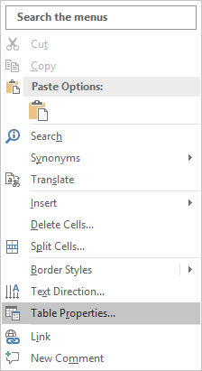 word align table to the middle of page