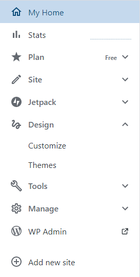 wordpress menu free plan appearance editor missing